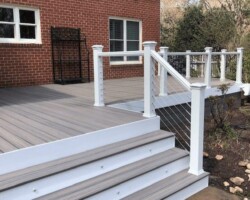 Rocky Harbor with cable railing Trex 24536576587 1