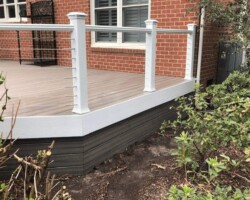 Rocky Harbor with cable railing Trex 356467899